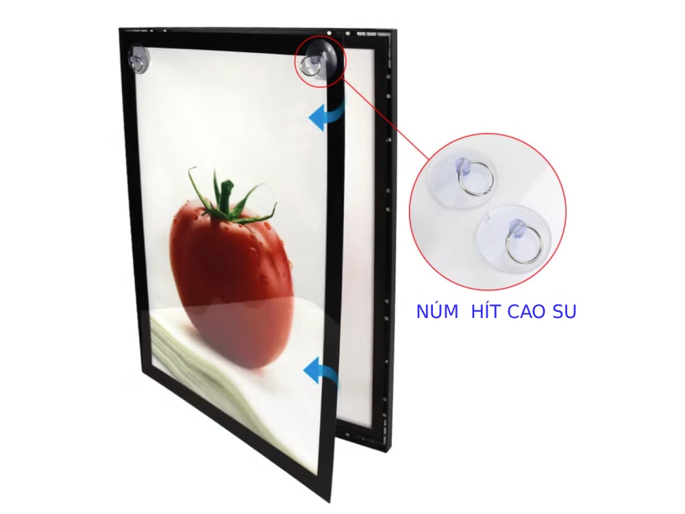 hộp đèn tranh điện nắp hít là gì?