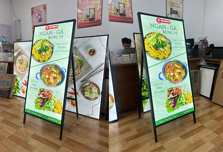 Tranh điện chân đứng chữ A 60x120cm 