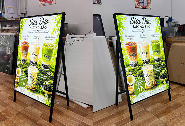 Tranh điện chân đứng chữ A 60x90cm 2