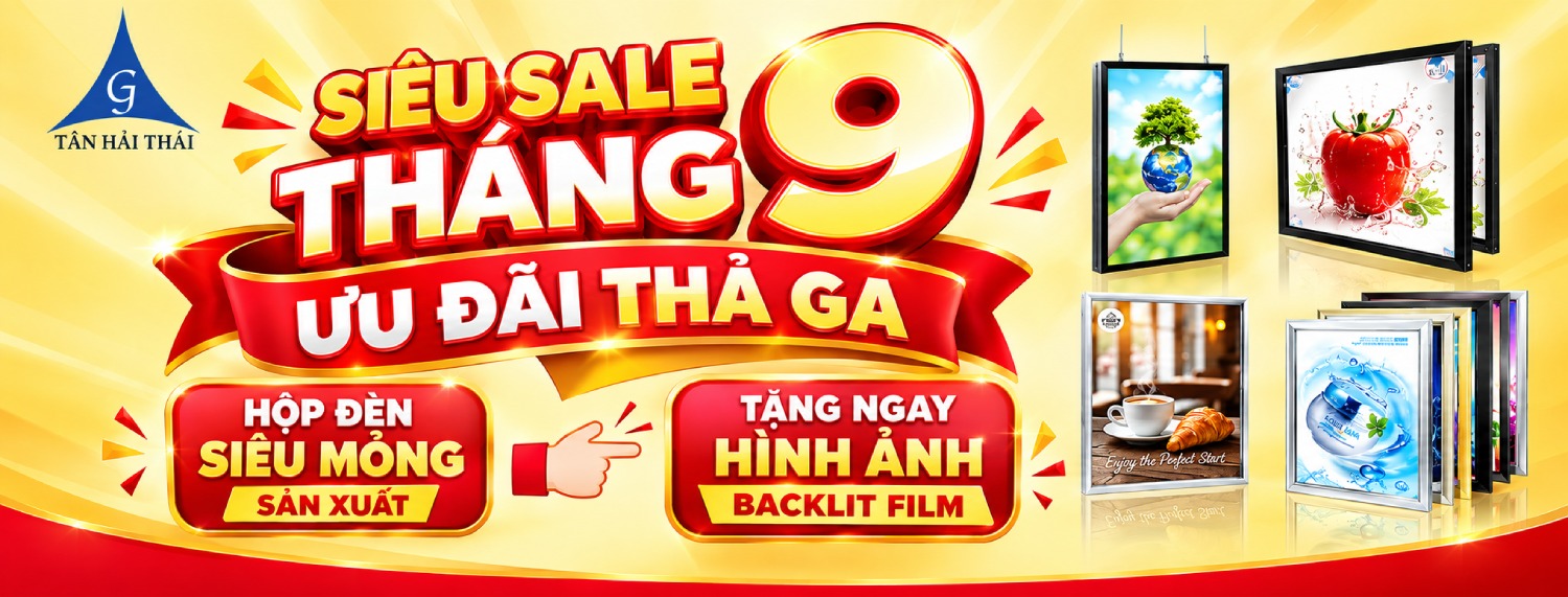 Chương trình khuyến mãi tháng 9 của Hộp đèn quảng cáo Tân Hải Thái