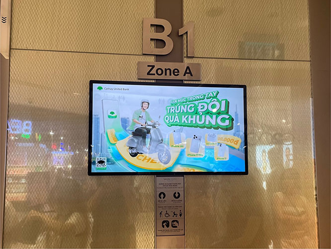 Màn hình quảng cáo LCD thang máy
