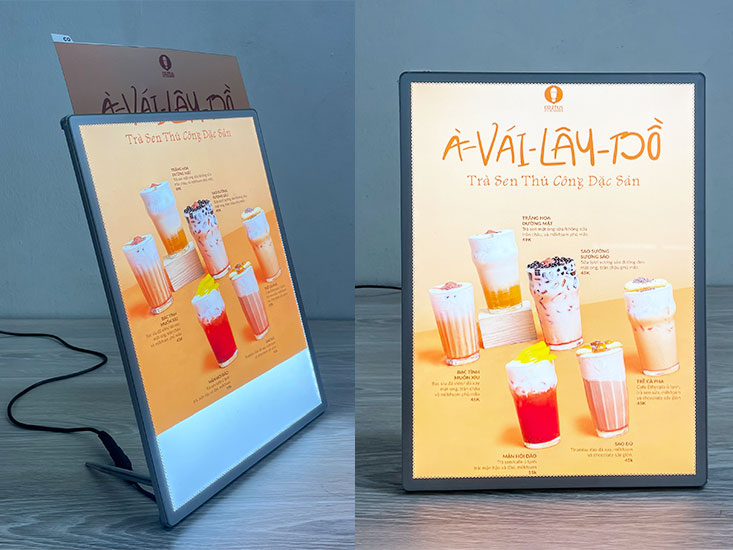 Tranh điện tranh rút để bàn A4 làm poster