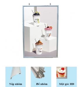 Hộp đèn nắp mở hai mặt