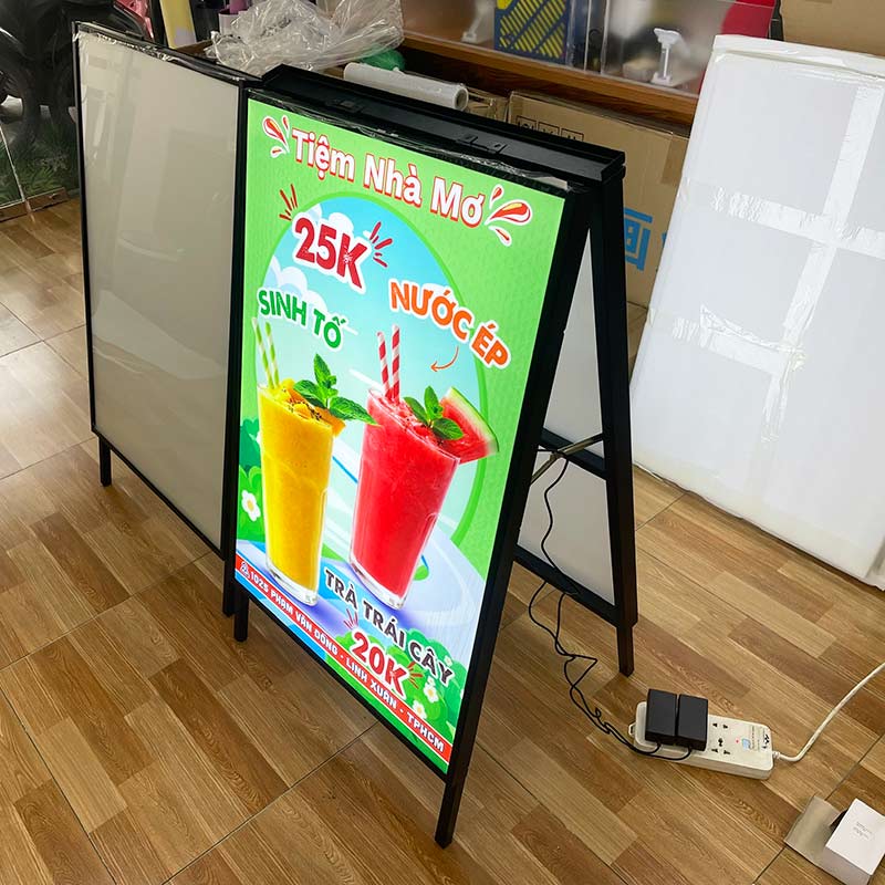 Tranh Rút 60x90cm - Chân Đứng - (Chữ A - 2 Mặt)