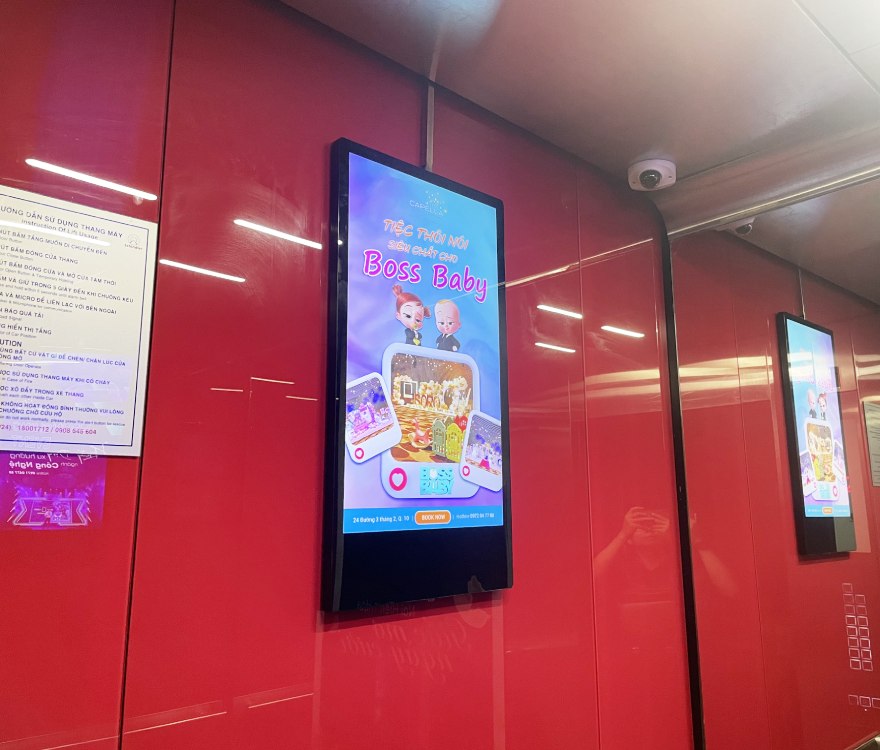 Màn Hình Quảng Cáo LCD Thang Máy 27"