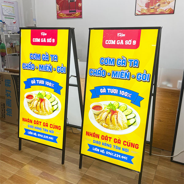 Tranh Rút 60x120cm - Chân A - 2 Mặt
