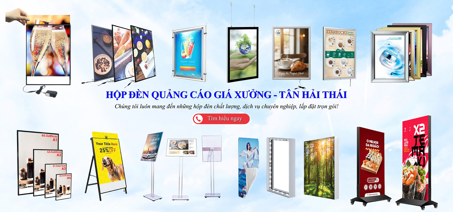 Hộp Đèn Quảng Cáo Giá Xưởng TÂN HẢI THÁI